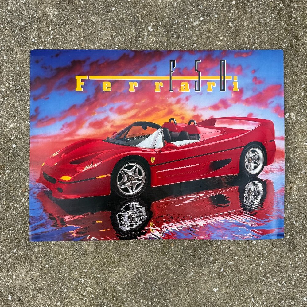 Vintage 1996 Ferrari Poster - 24 x 18